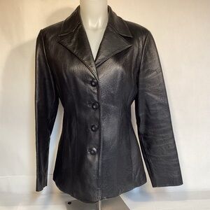 Women’s Wilson Leather Maxima Black Leather Jacket size Medium